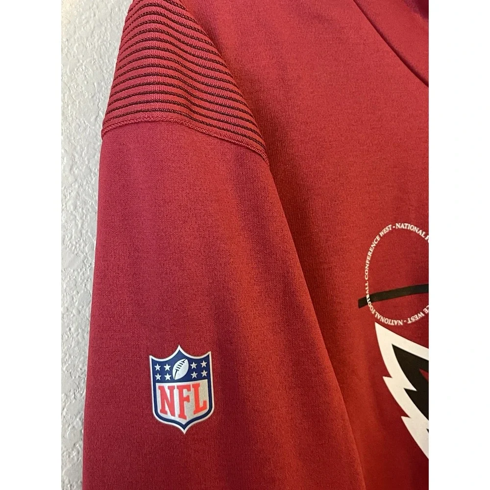 Men's 3XL NWT Arizona Cardinals Nike Sideline Logo Performance Hoodie Red‎